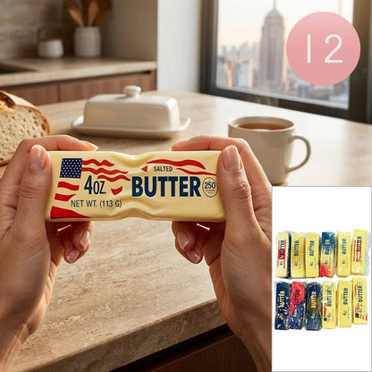 12PCS - American USA Theme Butter Bar Stress Relief Toy