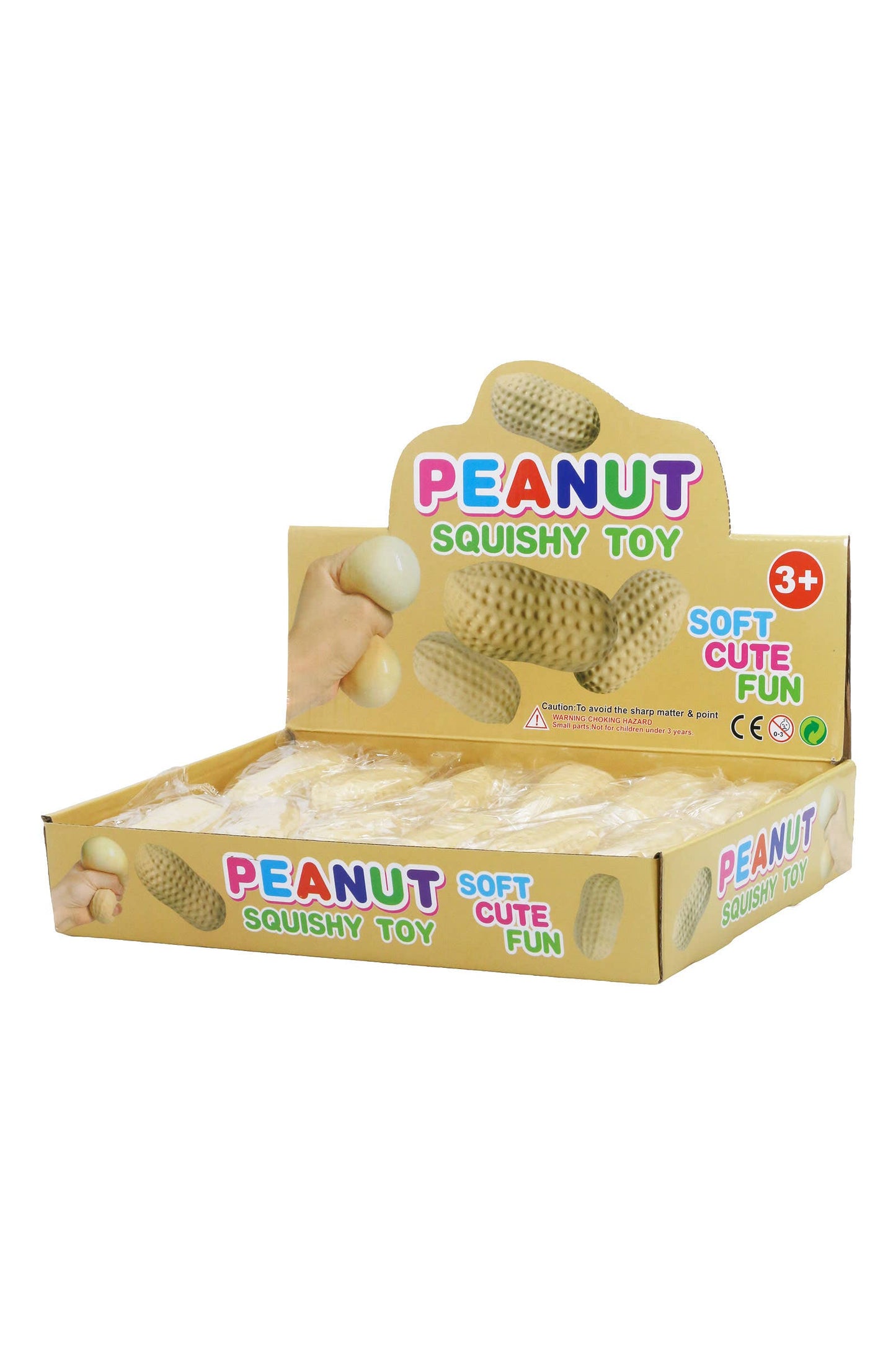 Peanut Fluffy Slime Filled Squishy Stress Relief Toy