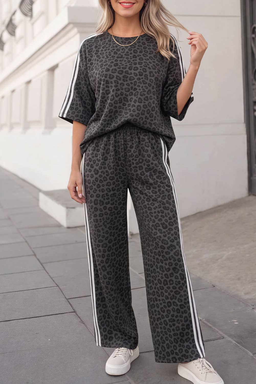 Leopard / Camo / Mallard Striped Detail Pants Set | S-4X