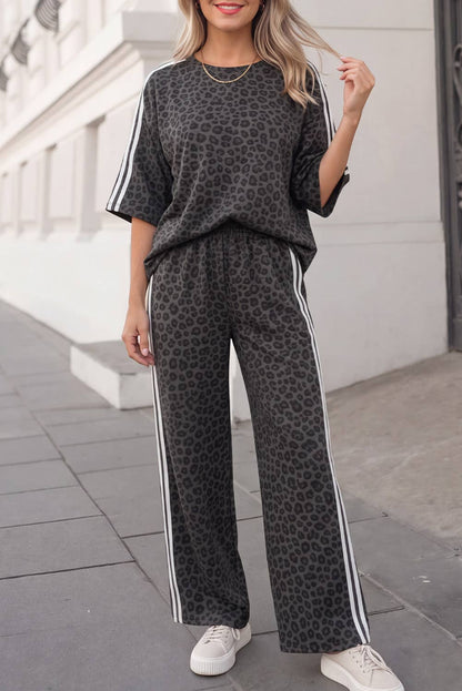 Leopard / Camo / Mallard Striped Detail Pants Set | S-4X