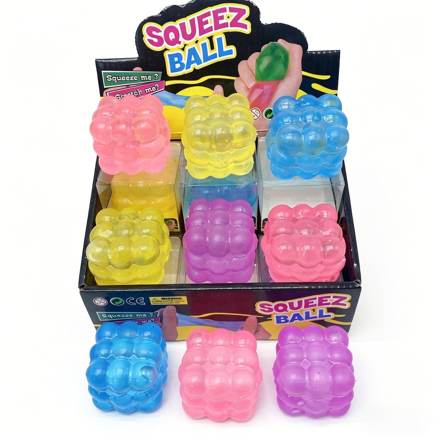 Bubble Cube Squishy Toy Colorful Stress Relief Fidget