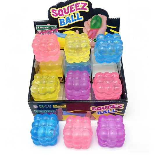 Bubble Cube Squishy Toy Colorful Stress Relief Fidget