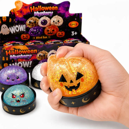 Halloween Pectin Gel Bun Squishy Blind Box