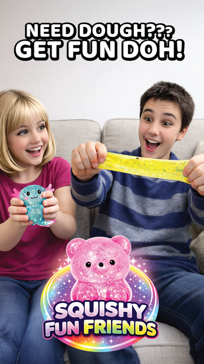 Fun Doh Squish and Squeeze Gummy Fidget Toy - 12/Display
