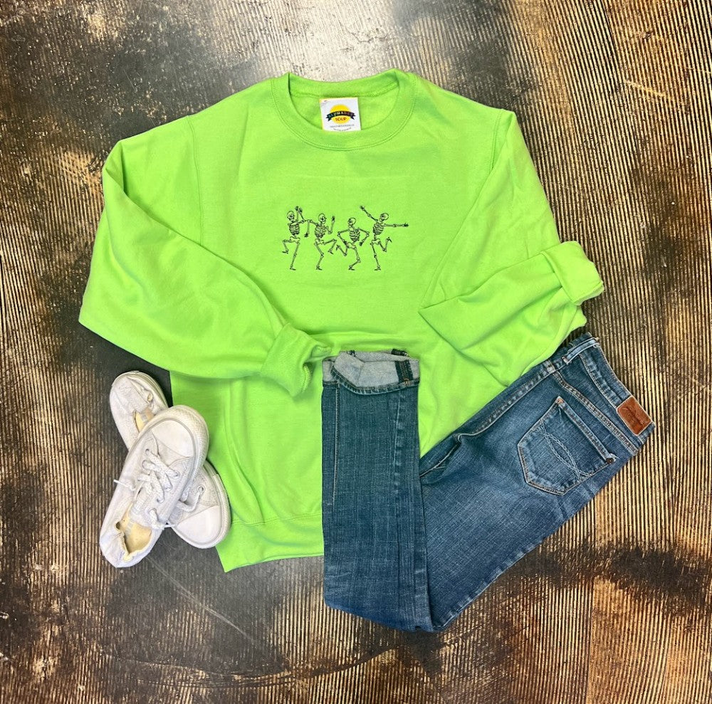 Dancing Skeletons Crewneck|7966