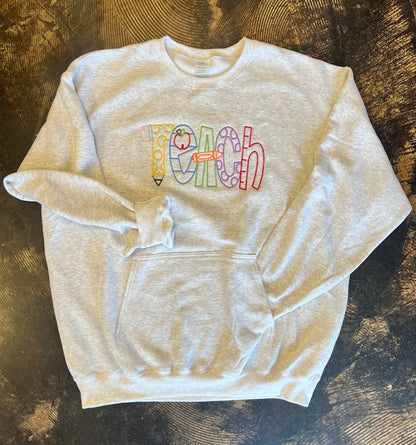 Teach Pocket Crewneck|7263
