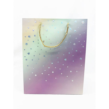 Ombre Star Design Embossed Gift Bag