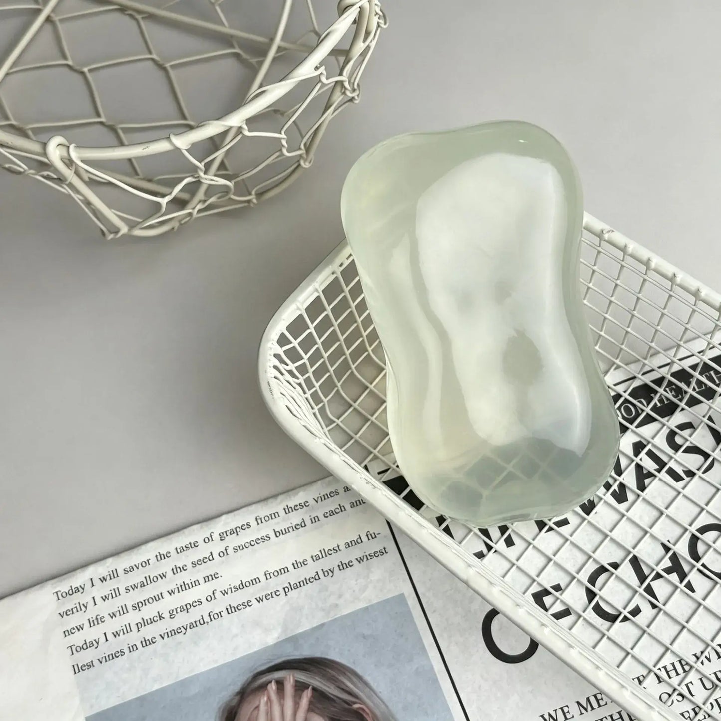 Moldable Transparent Coconut Oil Soap Squishy Stress Relief Toy