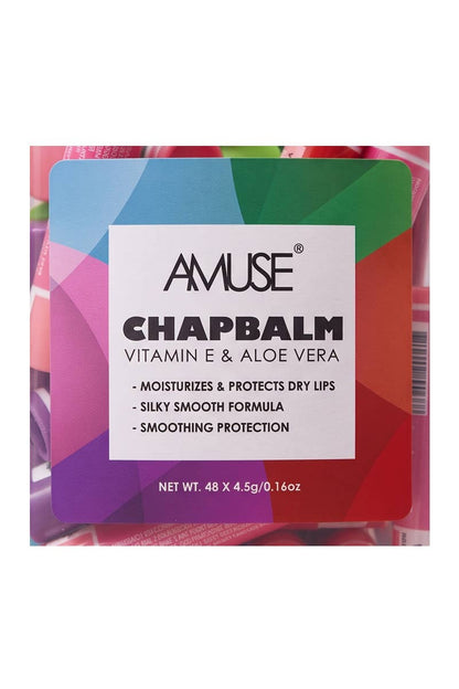 AMUSE BT-11M Chapbalm with Vitamin E & Aloe Vera - 48 pcs