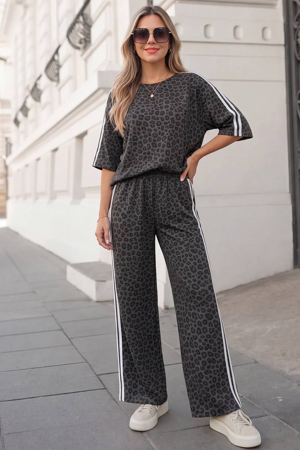 Leopard / Camo / Mallard Striped Detail Pants Set | S-4X