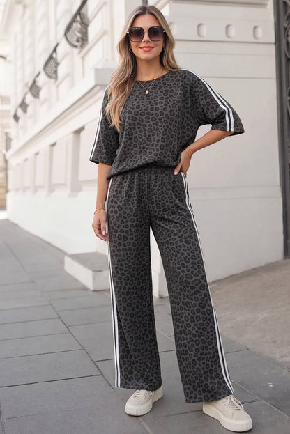 Leopard / Camo / Mallard Striped Detail Pants Set | S-4X