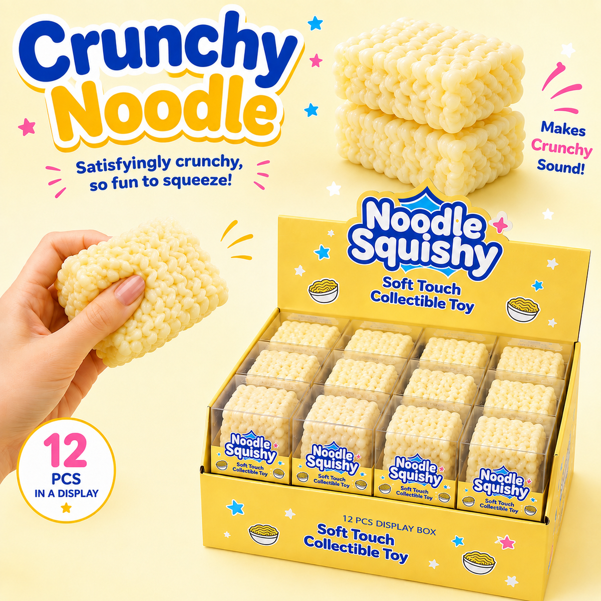 Crunchy Noodle Squishy (ASMR Crunch)