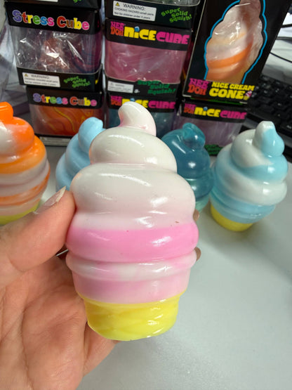 Nice cream cone Ice pop squishy fidget toy-no brand
