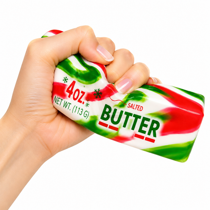 Christmas Holiday Butter Squishy 🎄🧈- Slow Rise Sensory Toy