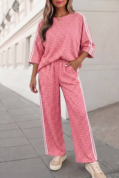 Leopard / Camo / Mallard Striped Detail Pants Set | S-4X