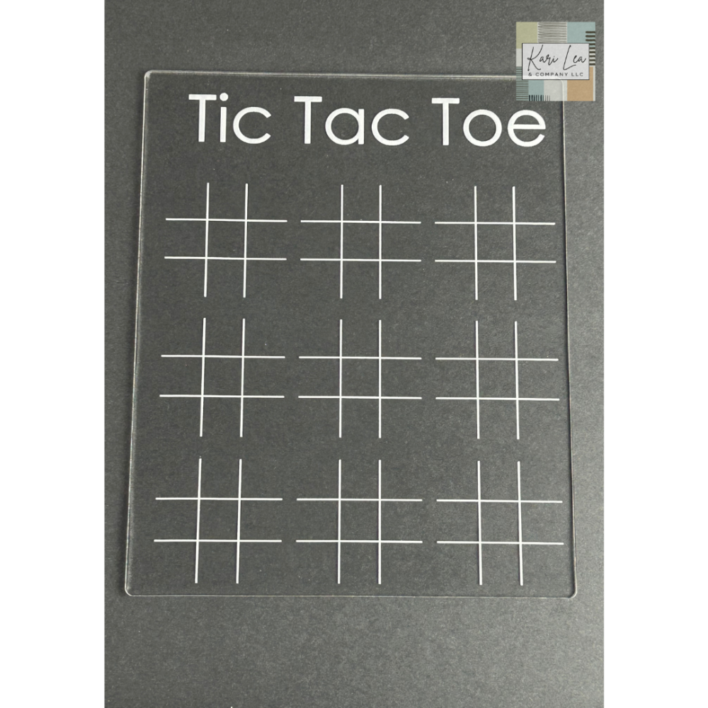 Tic Tac Toe - Acrylic Travel Game|9153