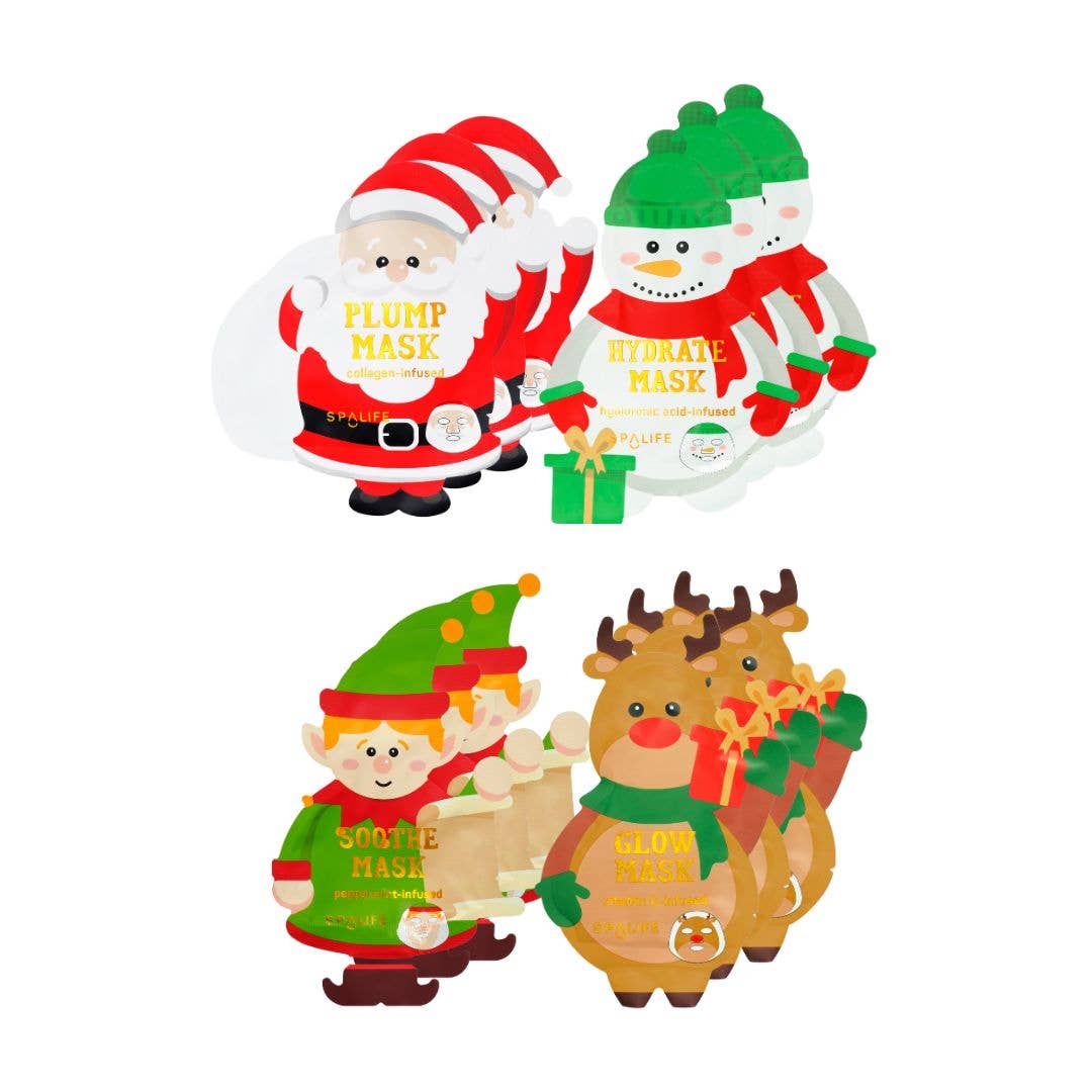 Christmas Holiday Santa's WorkShop Facial Mask Gift Set