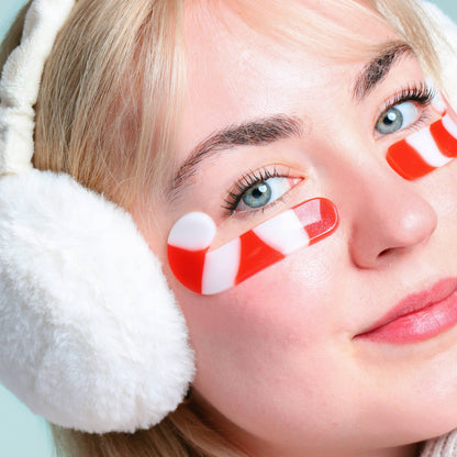Christmas Holiday Candy Cane Cutie Undereye Patches | 8 Pk