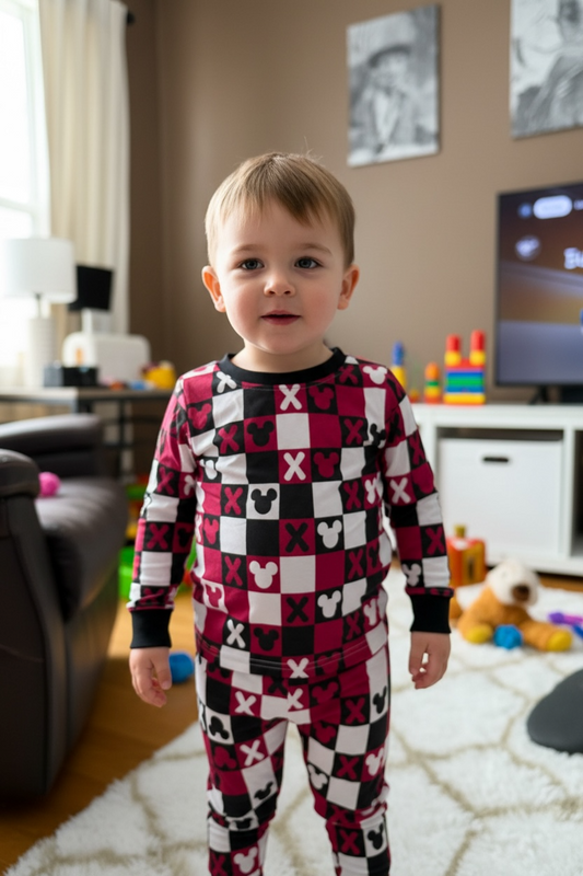 Red XOXO Mickey Set|8744