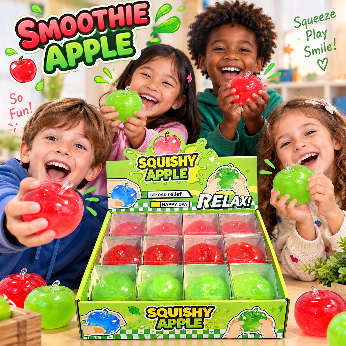 Smoothie Apple — Squishy Apple Stress Toy