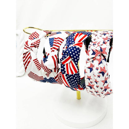 4-Kinds American Patriotic Knotted Headband