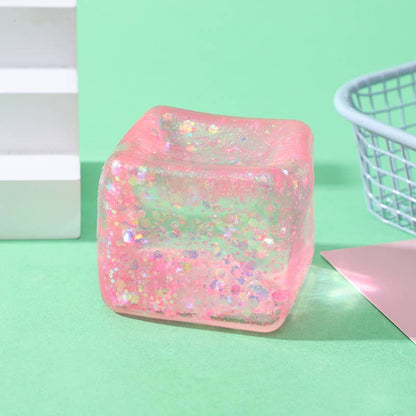 5cm Maltose glitter Cube squishy Toy Stress Relief ball Toy