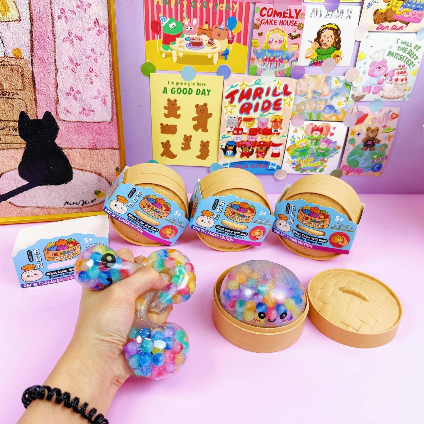 Bead Filled Dumpling Shape Squishy Slow Rising Stress Toy