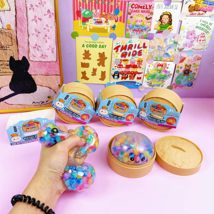 Bead Filled Dumpling Shape Squishy Slow Rising Stress Toy