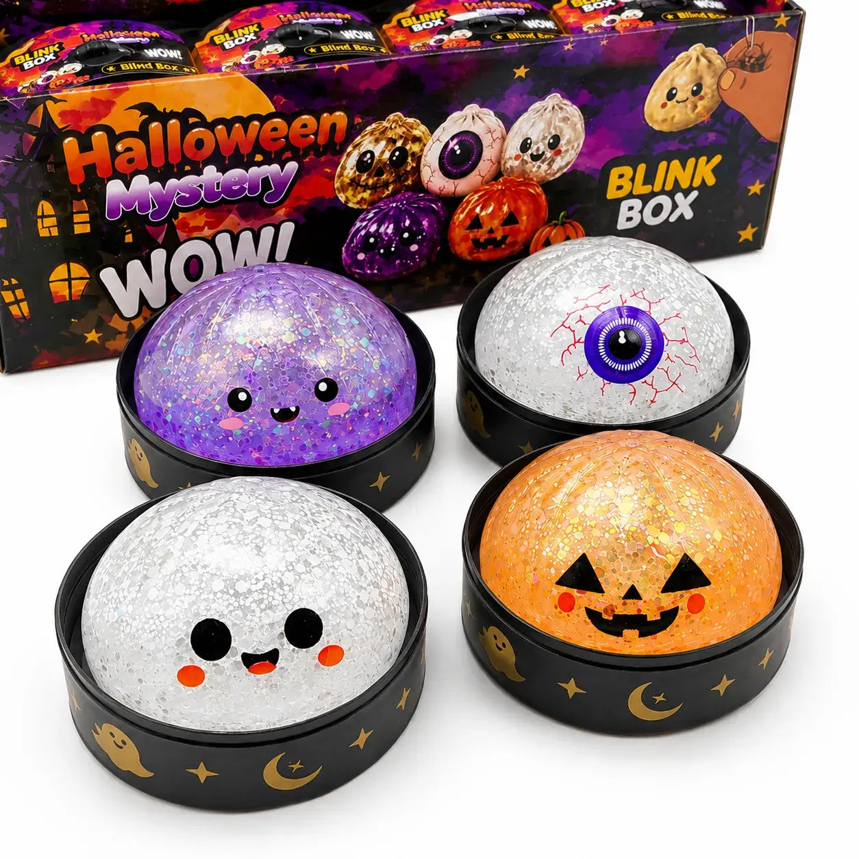 Halloween Pectin Gel Bun Squishy Blind Box