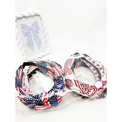4-Kinds American Patriotic Knotted Headband
