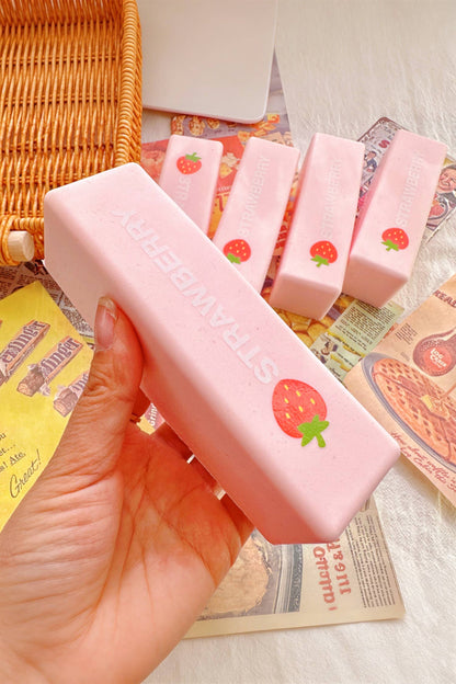 LDC 1PC PU Strawberry Sticker Relieve Pressure Squishy Toy