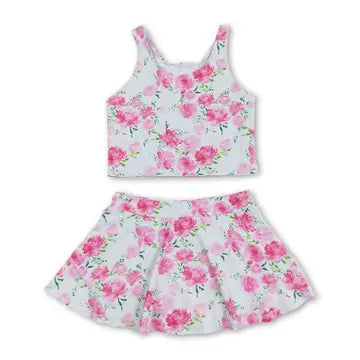 Kids Activewear Top & Skort Set