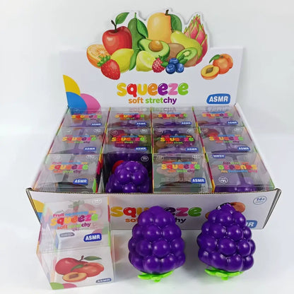 Crunchy Grape Block-Filled Squishy Toy