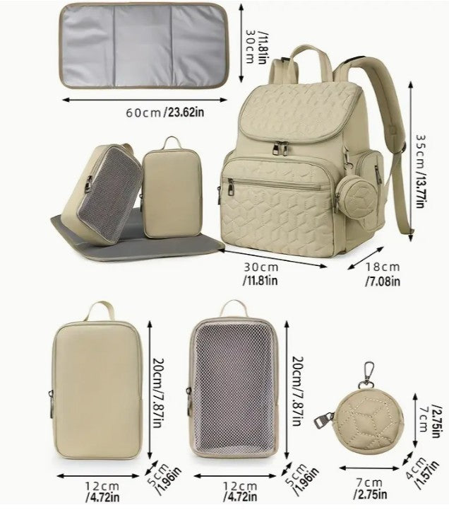 Backpack Diaper Bag 5 Piece Set|5490