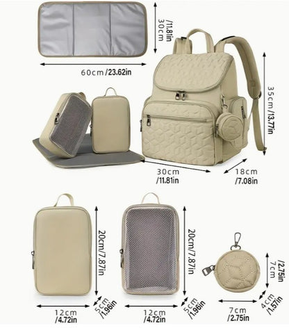 Backpack Diaper Bag 5 Piece Set|5490