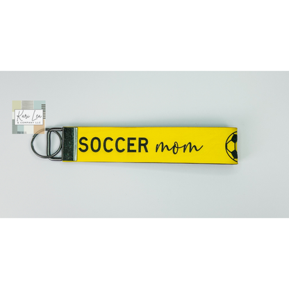 Leather Wristlet - Soccer Mom (Yellow)|8394