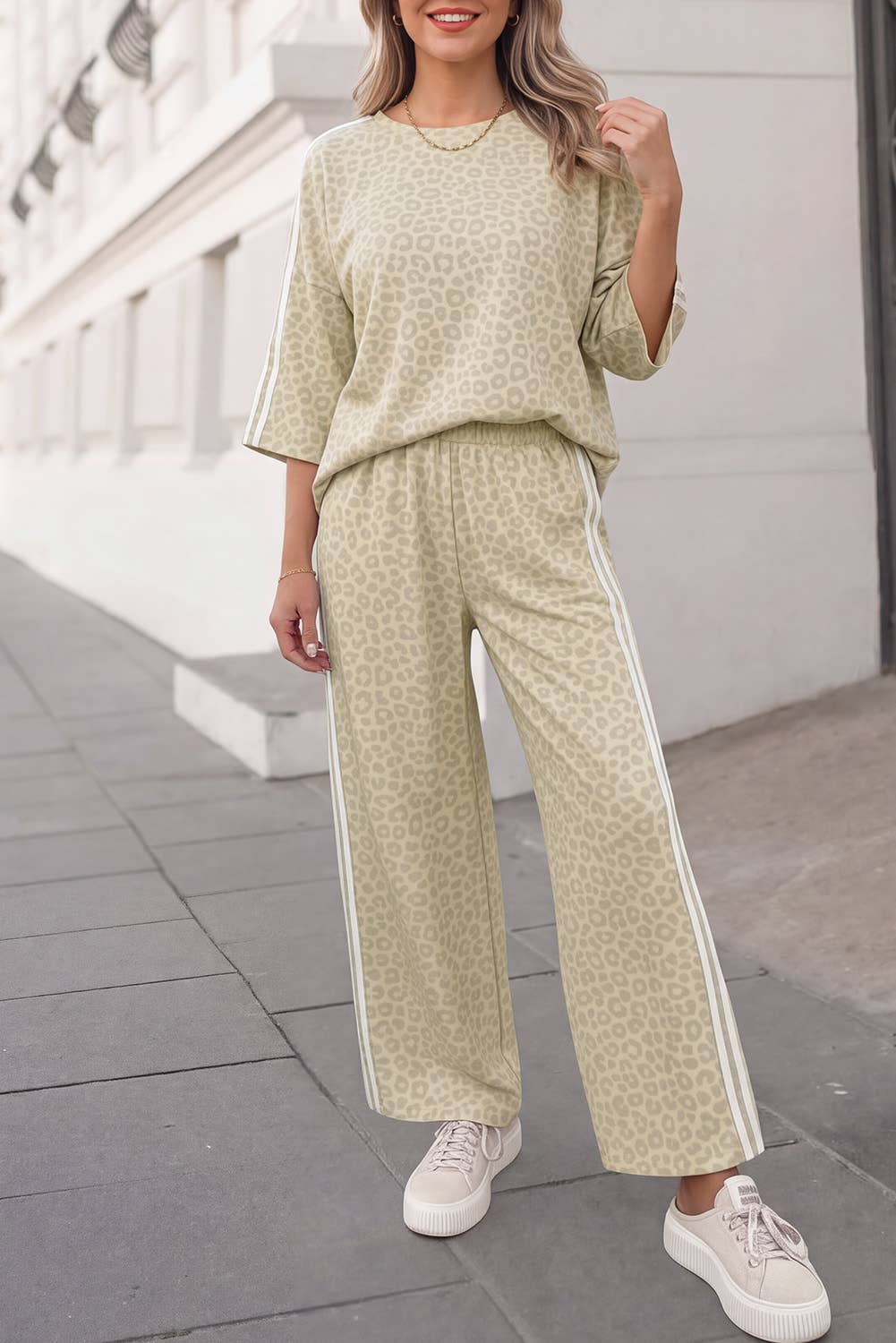 Leopard / Camo / Mallard Striped Detail Pants Set | S-4X