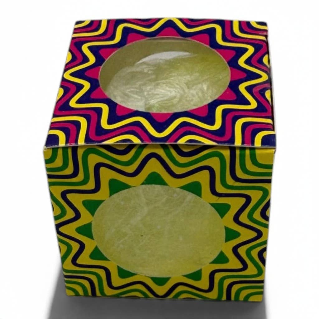 Jumbo Stress Ball Cube – Glitter Gel Sensory Fidget Toy