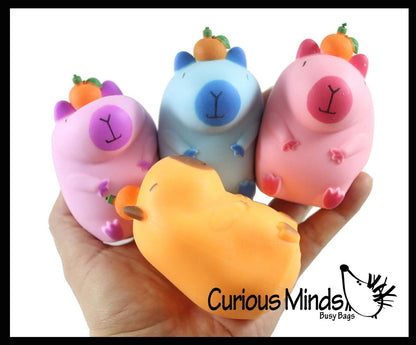 1 Capybara Stretchy Sand Filled - Lover Sensory Fidget Toy W