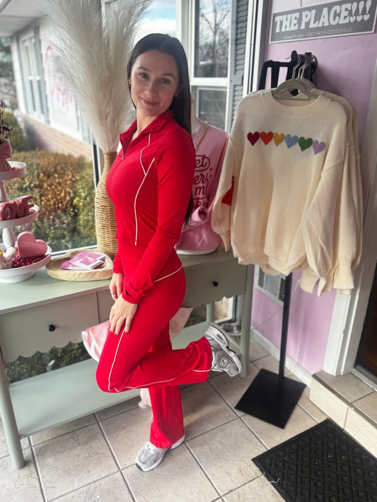 Red Hot Activewear Flare Pants|8707