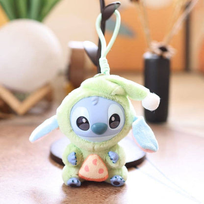 Cute Stitch inspired plush keychain bag charm