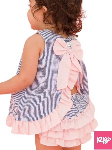 RB Seersucker Ruffle Top and Bloomer Set|6087