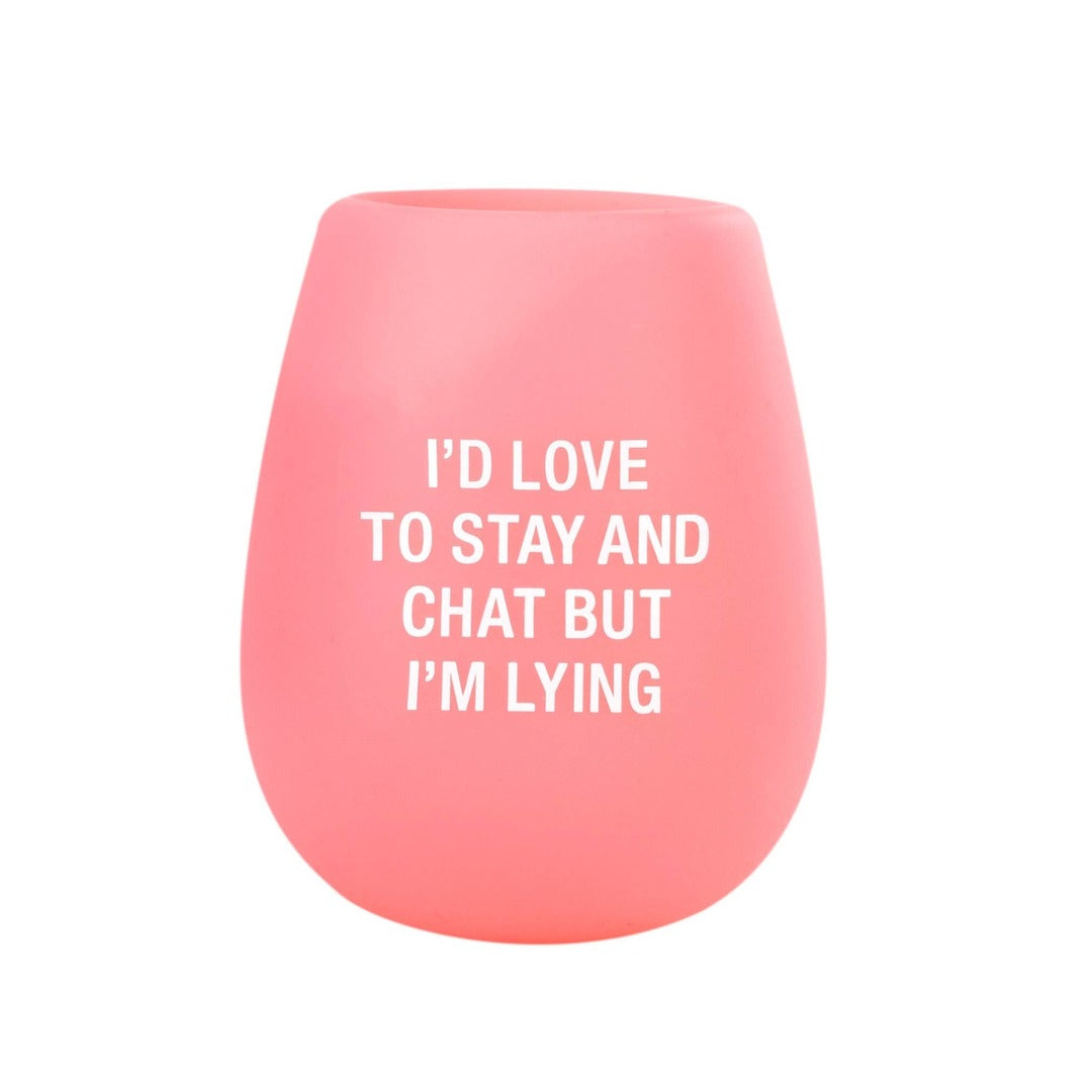 Stay and Chat Silicone Wine Cup