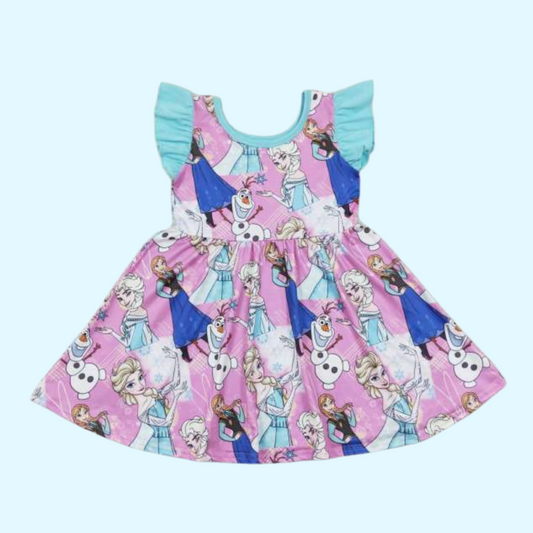 "Wanna Build A Snowman?" Twirl Dress