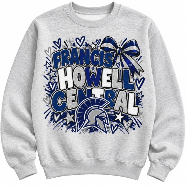 Francis Howell Central School Spirit Crewneck Sweatshirt
