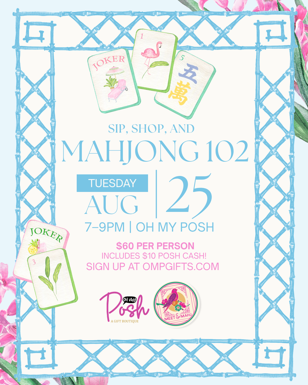 Mahjong 102-August 25th