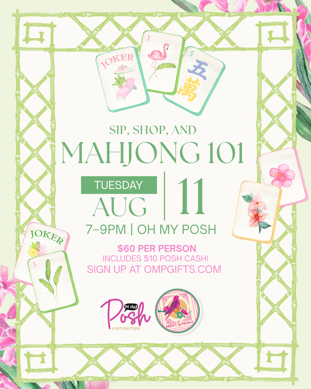 Mahjong 101-August 11th
