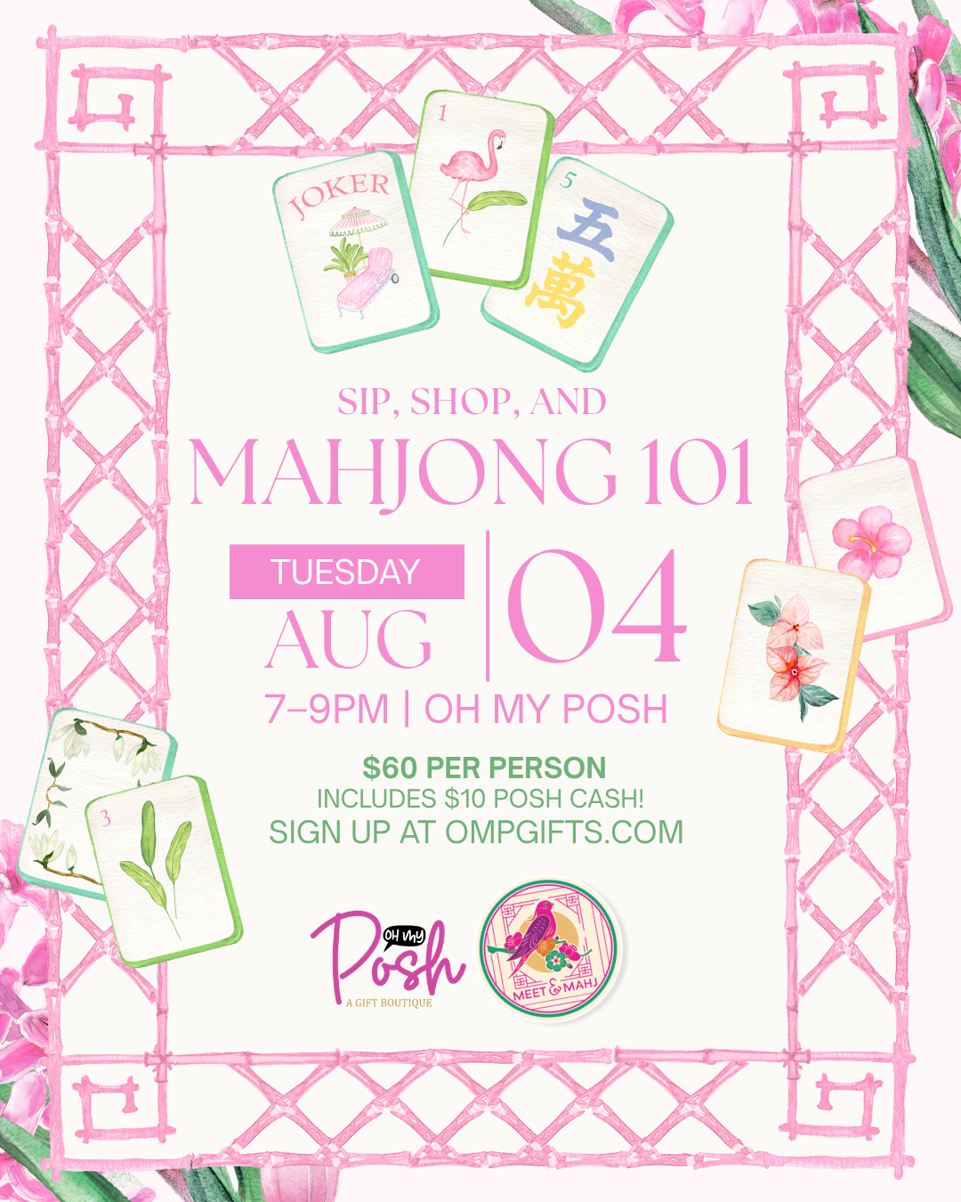 Mahjong 101-August 4th