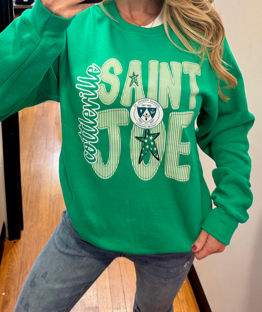 Saints Green Graphic Sweatshirt