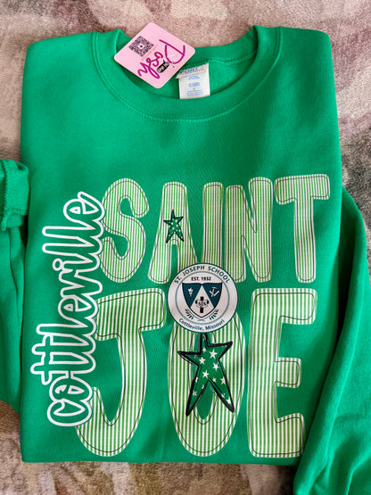 Saints Green Graphic Sweatshirt